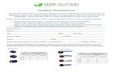 Facilities Checklist Form - HieCOR