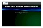 PMI-PBA Primer Web Seminar - aspe-sdlc.com