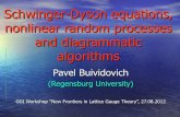 Schwinger-Dyson equations, nonlinear random processes and ...