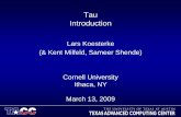 Tau Introduction