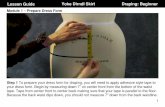 Lesson Guide Yoke Dirndl Skirt Draping: Beginner