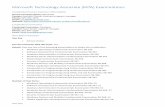Microsoft Technology Associate (MTA) Examinations
