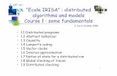 “Ecole IRISA” : distributed algorithms and models Course 1 ...
