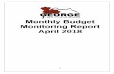 Monthly Budget Monitoring Report
