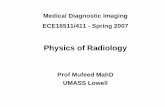 Medical Diagnostic Imaging ECE16511/411 - Spring 2007