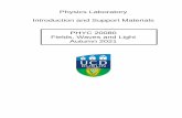Physics Laboratory Introduction and Support Materials PHYC ...