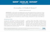 Somalia: A Failed State? - ORF