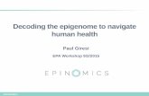 Decoding the epigenome to navigate human health