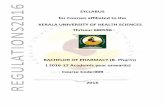 SYLLABUS for Courses affiliated to the KERALA UNIVERSITY ...