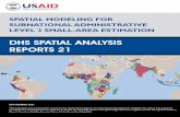 DHS SPATIAL ANALYSIS REPORTS 21