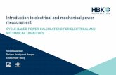 Introduction to electrical and mechanical power measurement