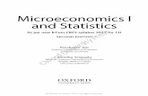 Microeconomics I and Statistics