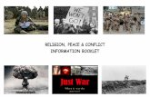 RELIGION, PEACE & CONFLICT INFORMATION BOOKLET