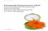 Financial statements 2012 Consolidated Financial ...