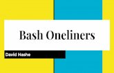Bash Oneliners - Carnegie Mellon University