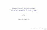 Nonparametric Regression and Generalized Additive Models …