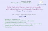 Relativistic distribution function of particles with spin ...