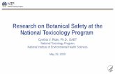 Research on Botanical Safety at the National Toxicology ...