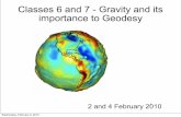 Classes 6 and 7 - Gravity and its importance to Geodesy