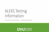 ALEKS Testing Information
