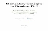 Elementary Concepts in Geodesy Pt. I