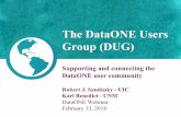The DataONE Users Group (DUG)