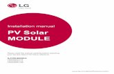 Installation manual PV Solar MODULE - LG USA