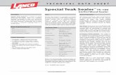 Special Teak Sealer TS-100 DANGER / WARNING