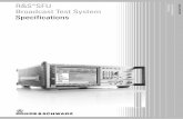 R&S®SFU Broadcast Test System