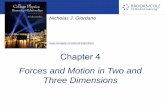 Forces and Motion in Two and Three Dimensions
