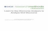 Learn to Use Discourse Analysis to Analyze Oral Discourse