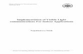 Implementation of Visible Light communications For Indoor ...