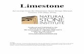 LIMESTONE - Natural Stone Institute Publications