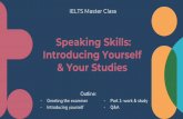 Speaking Skills: Introducing Yourself & Your Studies