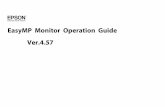 EPSON EasyMP Monitor Ver.4.57 Operation Guide