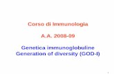 Corso di Immunologia A.A. 2008-09 Genetica …