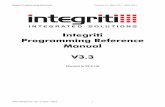 Integriti Programming Reference Manual V3