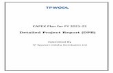 CAPEX Plan for FY 2021-22 Detailed Project Report (DPR)