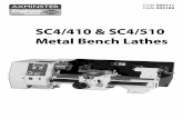 SC4/410 & SC4/510 Metal Bench Lathes - Axminster Tools