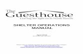SHELTER OPERATIONS MANUAL
