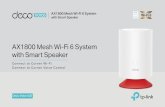 AX1800 Mesh Wi-Fi 6 System with Smart Speaker