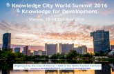 Knowledge City World Summit 2016 Knowledge for Development