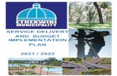 SERVICE DELIVERY AND BUDGET IMPLEMENTATION PLAN
