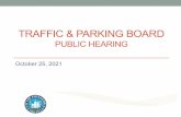 Traffic & Parking Board Public hearing