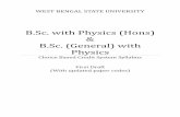 B.Sc. with Physics (Hons) & B.Sc. (General) with Physics