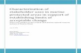 Characterization of stakeholder uses in marine protected ...