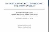 2011-10-27 patient safety initiatives tort