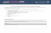 National Conference MOC Self-Assessment Template