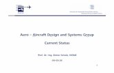 Aero – Aircraft Design and Systems Group Current Status