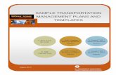 SAMPLE TRANSPORTATION MANAGEMENT PLANS AND …